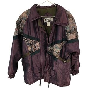 IZZI | Vintage 80’s and 90’s Purple Paisley Puffer Winter Jacket (Size Small)